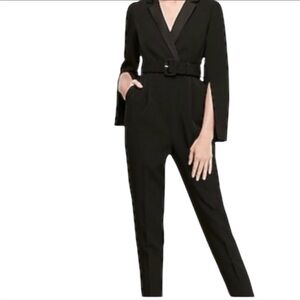 NWT Express Elegant Black Jumpsuit with Belt
